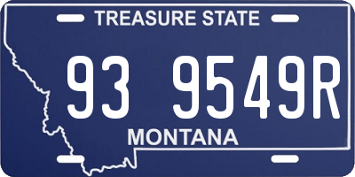 MT license plate 939549R