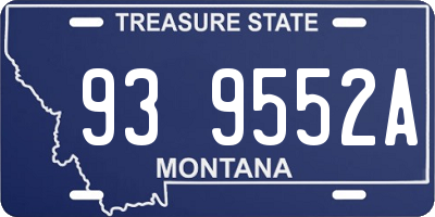 MT license plate 939552A