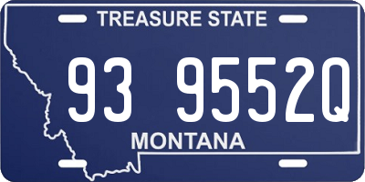MT license plate 939552Q