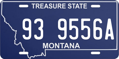MT license plate 939556A