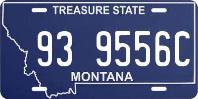 MT license plate 939556C