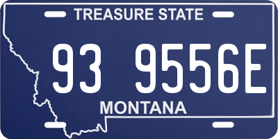 MT license plate 939556E