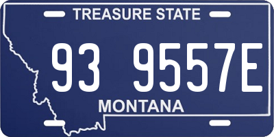 MT license plate 939557E