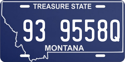 MT license plate 939558Q