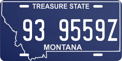 MT license plate 939559Z