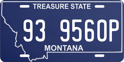 MT license plate 939560P