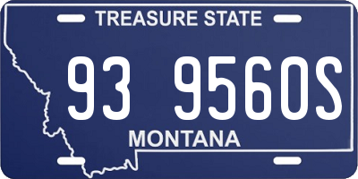 MT license plate 939560S