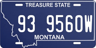 MT license plate 939560W