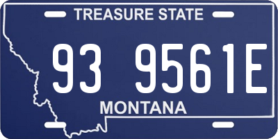 MT license plate 939561E