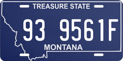 MT license plate 939561F