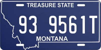 MT license plate 939561T