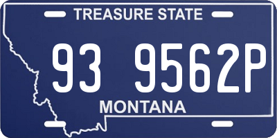 MT license plate 939562P