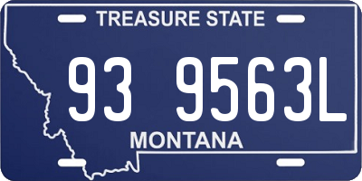 MT license plate 939563L