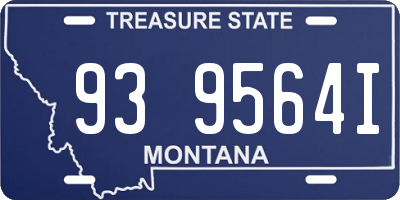 MT license plate 939564I
