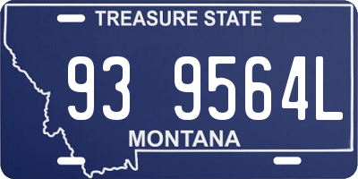 MT license plate 939564L