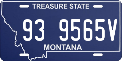 MT license plate 939565V
