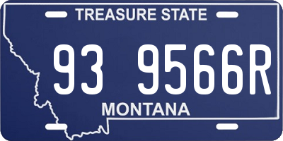 MT license plate 939566R