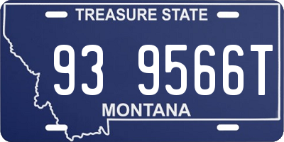 MT license plate 939566T