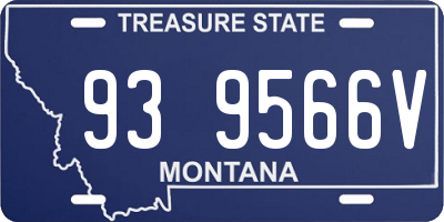 MT license plate 939566V