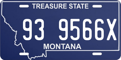 MT license plate 939566X
