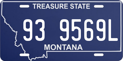 MT license plate 939569L