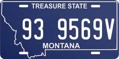 MT license plate 939569V