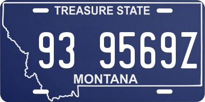 MT license plate 939569Z