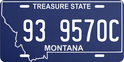 MT license plate 939570C