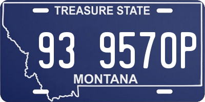 MT license plate 939570P