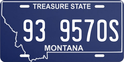 MT license plate 939570S