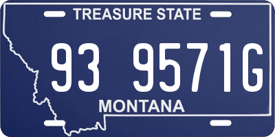 MT license plate 939571G