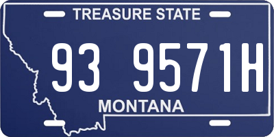 MT license plate 939571H