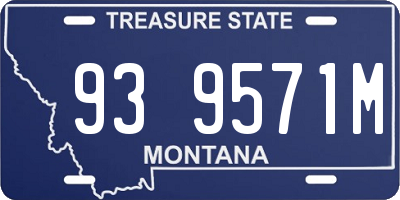 MT license plate 939571M