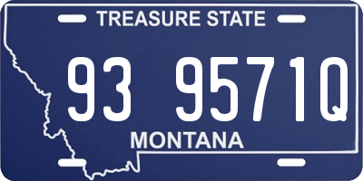 MT license plate 939571Q