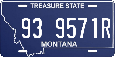 MT license plate 939571R