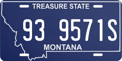 MT license plate 939571S
