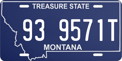 MT license plate 939571T