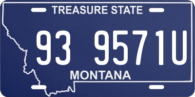 MT license plate 939571U