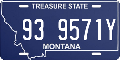 MT license plate 939571Y