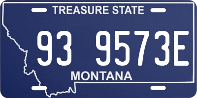 MT license plate 939573E
