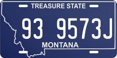 MT license plate 939573J