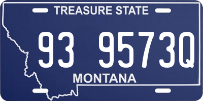 MT license plate 939573Q