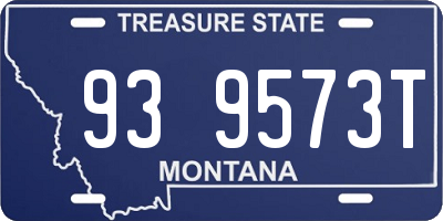 MT license plate 939573T