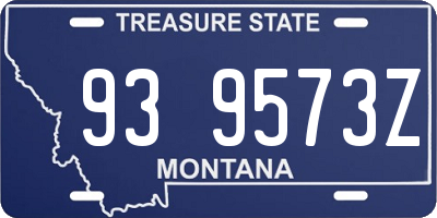 MT license plate 939573Z