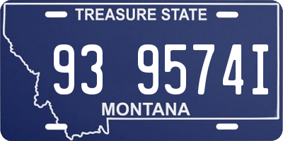 MT license plate 939574I