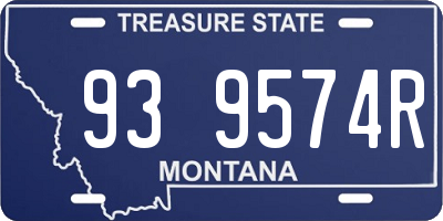 MT license plate 939574R