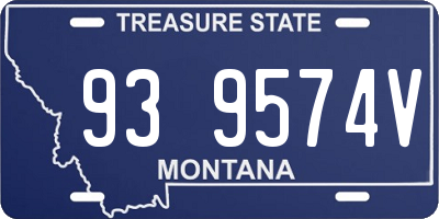 MT license plate 939574V