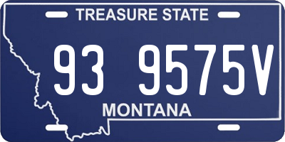 MT license plate 939575V