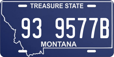 MT license plate 939577B