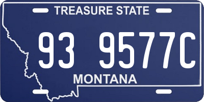 MT license plate 939577C
